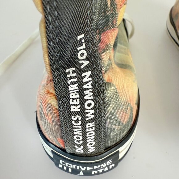 Converse High Top Sneakers Size 8 Wonder Woman Heroic DC Comics Rebirth Vol 1 - Picture 13 of 16